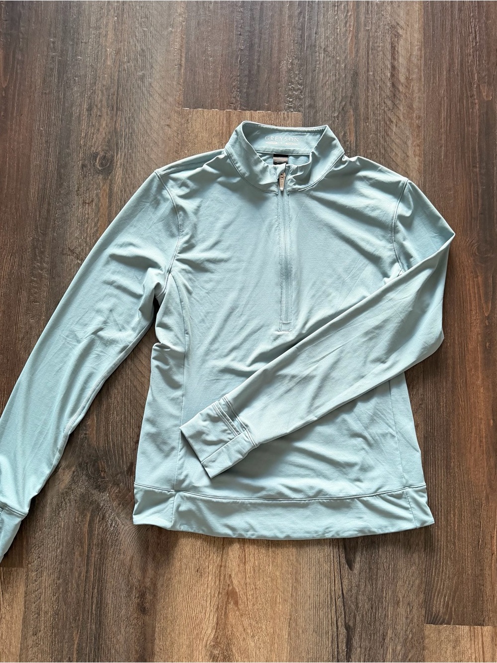 Greyson Light Aqua Half-Zip Pullover